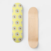 Niedlich-gelb-blaues Muster Skateboard (Vorderseite)