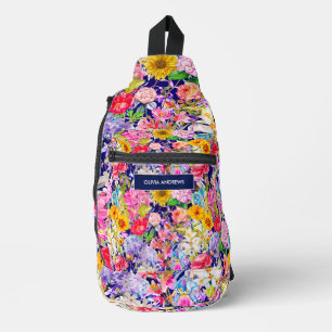 Niedlich-gelb-elegantes Muster Crossbody Bag