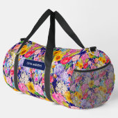 Niedlich-gelb-elegantes Muster Duffle Bag (Rechte Ecke)