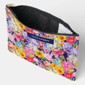 Niedlich-gelb-elegantes Muster Zubehörtasche (Offen)