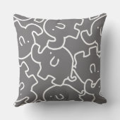 Niedlich-gelb-graue Elefantenkids Kissen Kissen Ki (Rückseite)