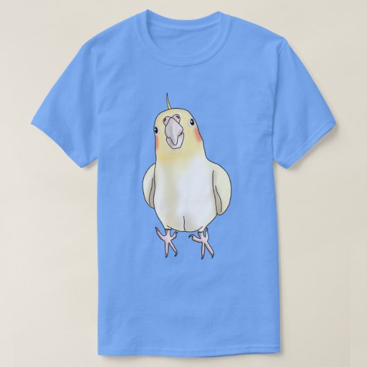 Niedlich-Gelb-Lutino-Cockatiel T-Shirt (Design vorne)