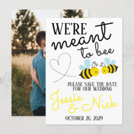 Niedlich-Gelb-Mittel Save the Date Einladung