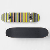 Niedlich-gelb-orange-Aztekenmuster Skateboard (Horizontal)