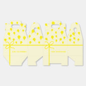 Niedlich-Gelb-Party-Ballons und Ribbons nach Maß Geschenkschachtel (Ungeklappt)