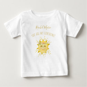 Niedlich Gelb Sie sind mein Sonnenschutzmittel Bab Baby T-shirt