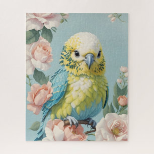 Niedlich Gelb und Blau Budgie Parakeet Bird Puzzle