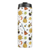 Niedlich-Gelb- und Grünbodentumbler Thermosbecher (Vorderseite)