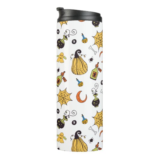 Niedlich-Gelb- und Grünbodentumbler Thermosbecher (Nach rechts gedreht)