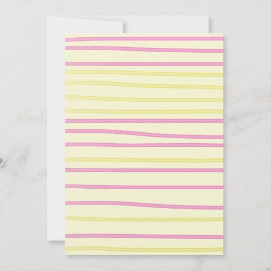 Niedlich Gelb unser kleiner Sonnenschein 1. Geburt Einladung (Rückseite)