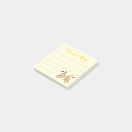 Niedlich Gelb wirbelt dir dieses Zitat Got Post-it Klebezettel (angewinkelt)