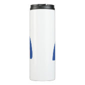 Niedlich gelb zurück zum individuelle Name des Sch Thermosbecher (Rückseite)