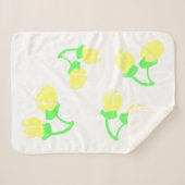 Niedlich-Gelbe Berries Minimalistischer Decken (Vorderseite (Horizontal))