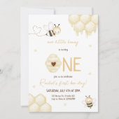 Niedlich-Gelbe Bienenhonig Einladung (Vorderseite)