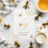 Niedlich-Gelbe Bienenhonig Einladung
