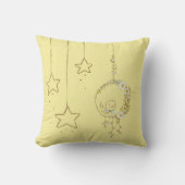 Niedlich Gelbe Birdie Kinderzimmer Stars Boy oder Kissen (Vorderseite)