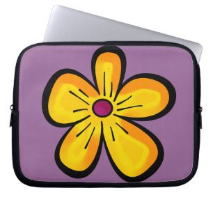 Niedlich-Gelbe Blume Laptopschutzhülle