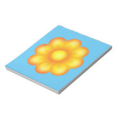 Niedlich-Gelbe Blume Notizblock (Rotiert)