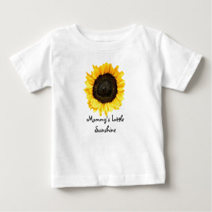 Niedlich Gelbe Blume Sonnenblume Baby T-shirt