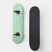 Niedlich-gelbe Blumenmuster Keramik Skateboard (Vorderseite)