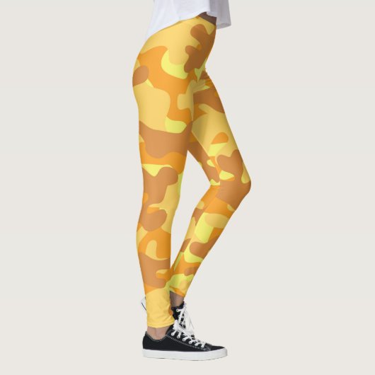 Niedlich Gelbe Camouflage-Leggings Leggings (Rechts)