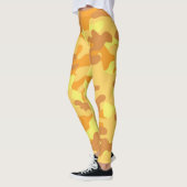 Niedlich Gelbe Camouflage-Leggings Leggings (Links)