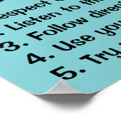 Niedlich Gelbe Cartoon Stift Maßgeschneiderte Klas Poster (Ecke)