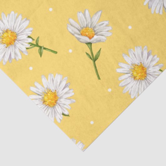 Niedlich-Gelbe Daisy-Blumendecoupage Seidenpapier (Ausschnitt)