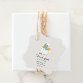 Niedlich-Gelbe Dinosaurier Hatchin Egg Gefälligkei Geschenkanhänger