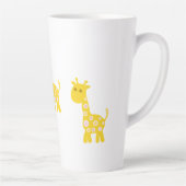 Niedlich-Gelbe Giraffe-Blume Milchtasse (Rechts)