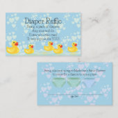 Niedlich-gelbe Gummimatte Babydusche Begleitkarte (Vorne/Hinten)