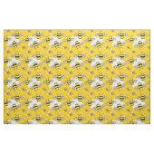 Niedlich-Gelbe Hummeln auf Honeycomb-Muster Stoff (Fat Quarter (45,7 x 55,9 cm))