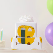 Niedlich-Gelbe Karawane Geschenkpapier
