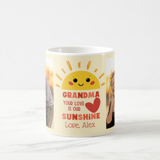 Niedlich Gelbe Liebe Oma Kaffeetasse (Mittel)