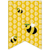 Niedlich-gelbe Mama-to-Bee-Baby-Dusche Dekoration Wimpelkette (Zweite Fahne)