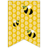 Niedlich-gelbe Mama-to-Bee-Baby-Dusche Dekoration Wimpelkette (Erste Fahne)