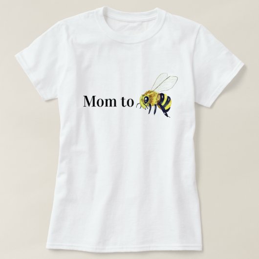 Niedlich Gelbe Mama zu Honey Bee New Mother T - Sh T-Shirt (Design vorne)