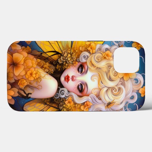 Niedlich Gelbe Märchen Fantasy Art Case-Mate iPhone Hülle (Rückseite (Horizontal))