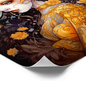 Niedlich Gelbe Märchen Fantasy Art Poster (Ecke)