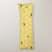 Niedlich-gelbe Mommy to Bee Baby Duschgeschenk Seitenschläferkissen (Rückseite (Vertikal))