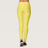 Niedlich-Gelbe Polka-Punkte Leggings (Rückseite)