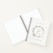 Niedlich-Gelbe Rustikale Wiesenblumenwetterhochzei Notizblock (Innenseite)