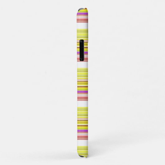 Niedlich-gelbe Streifen Case-Mate iPhone Hülle (Hinten/Rechts)