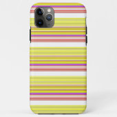 Niedlich-gelbe Streifen Case-Mate iPhone Hülle (Rückseite)