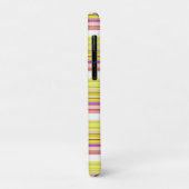 Niedlich-gelbe Streifen Case-Mate iPhone Hülle (Hinten/Links)