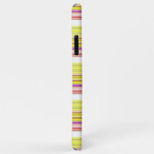 Niedlich-gelbe Streifen Case-Mate iPhone Hülle (Hinten/Rechts)