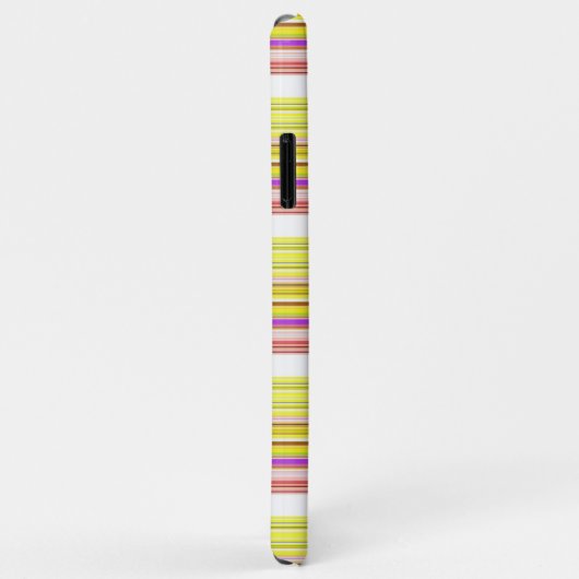 Niedlich-gelbe Streifen Case-Mate iPhone Hülle (Hinten/Rechts)