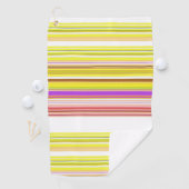 Niedlich-gelbe Streifen Golfhandtuch (Insitu)