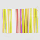 Niedlich-gelbe Streifen Golfhandtuch (Horizontal)