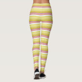 Niedlich-gelbe Streifen Leggings (Rückseite)